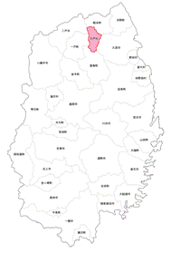 九戸村位置図